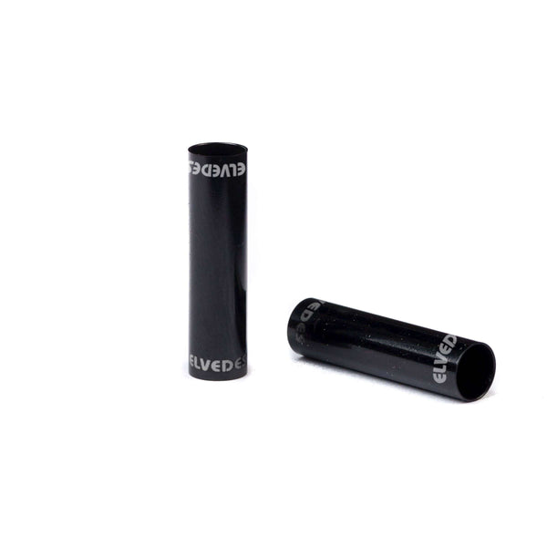 Mamelons de rallonge de câble externe Elvedes ø5.0mm aluminium - noir (25 pièces)