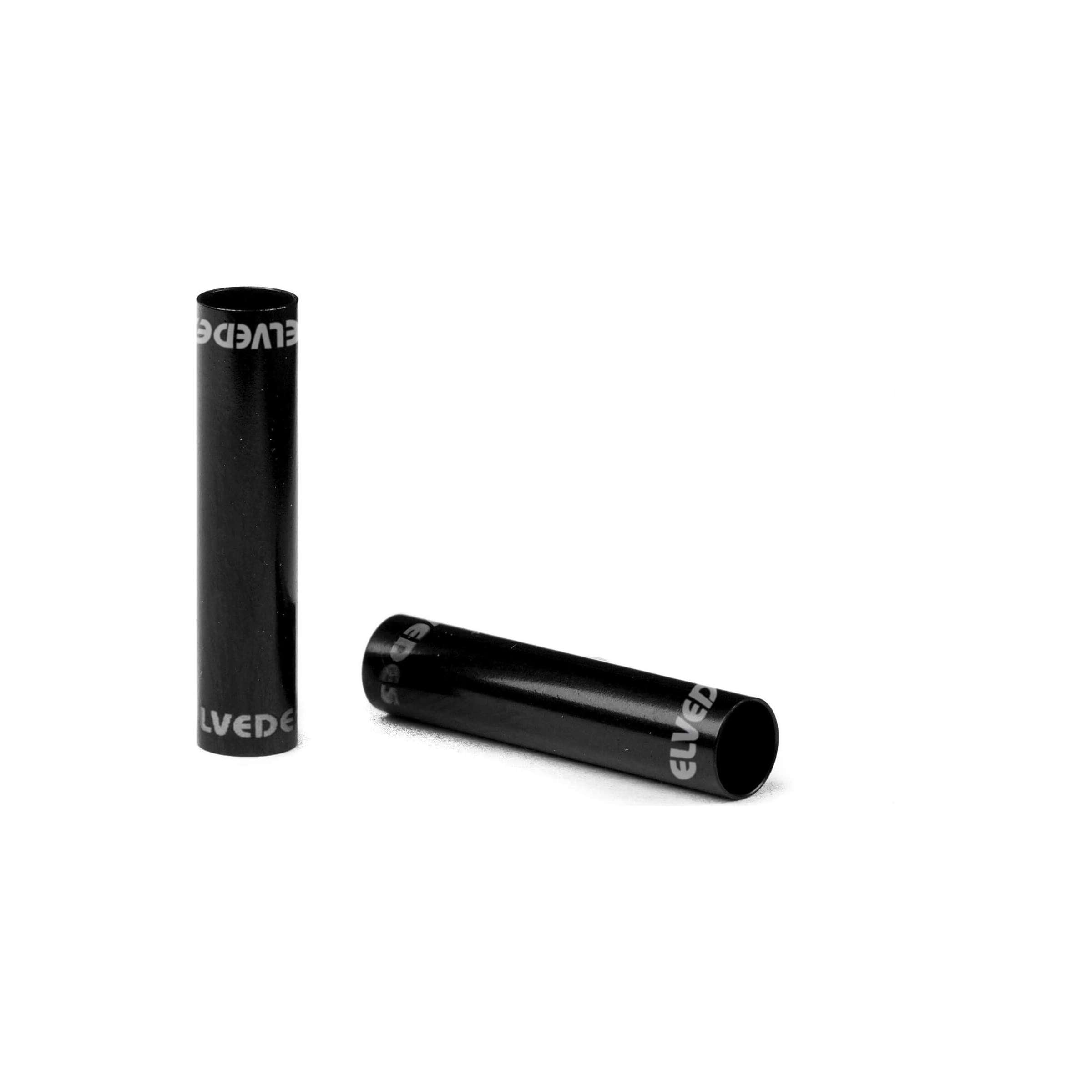 Mamelons de rallonge de câble externe Elvedes ø4.3mm aluminium - noir (25 pièces)