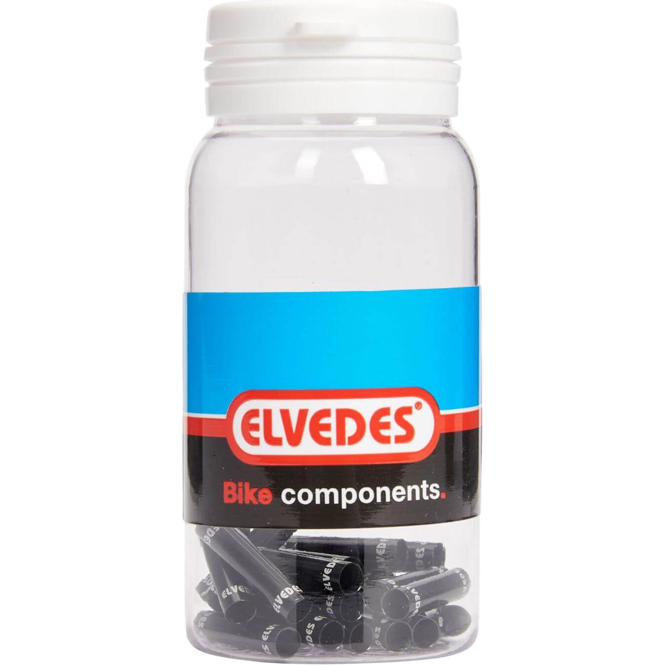 Mamelons de rallonge de câble externe Elvedes ø4.3mm aluminium - noir (25 pièces)