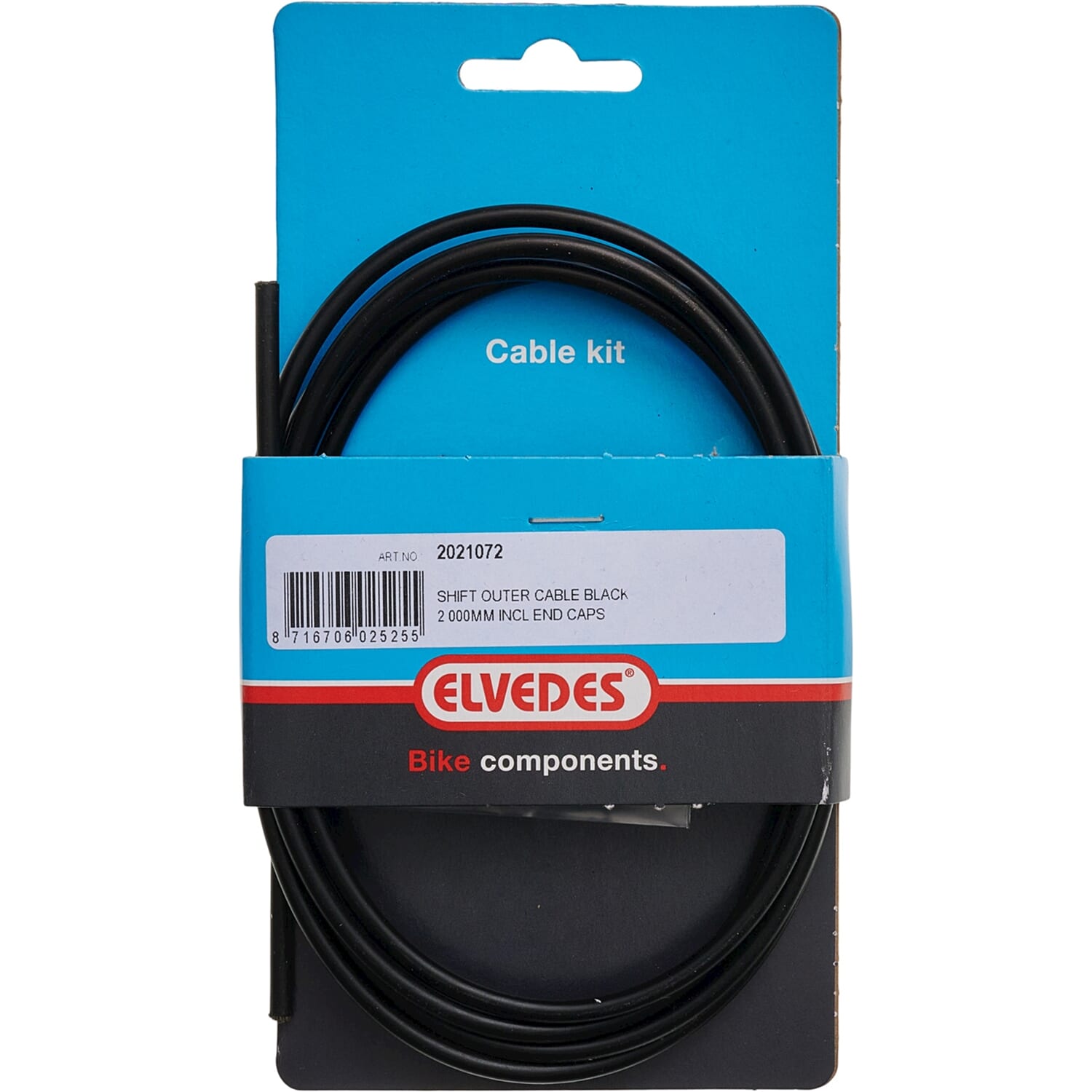 Elvedes cable systems bv elvedes 2021072 gear outer cable black 2000 mm. incl. 2 ferrules