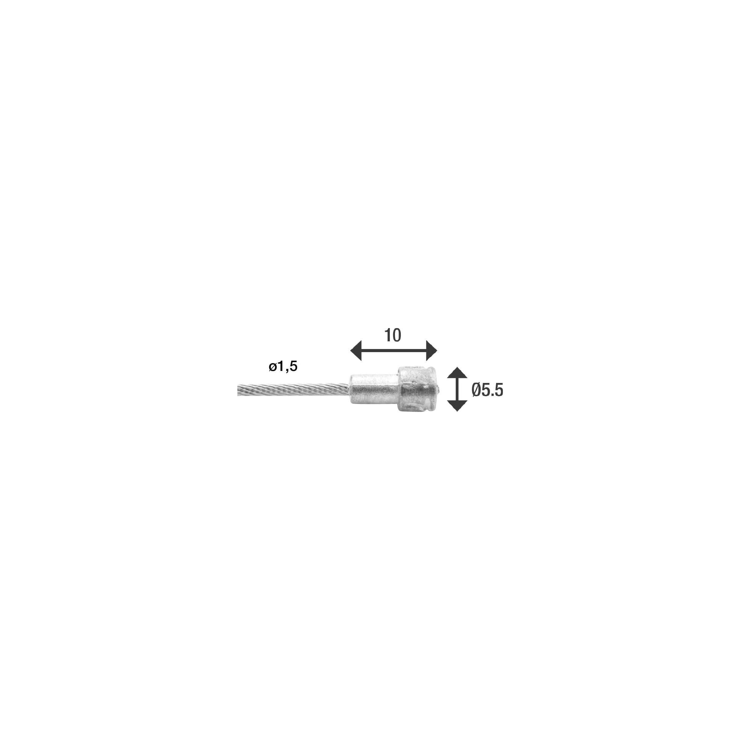 Elvedes cable inner 6411 1 nipple head brake pear