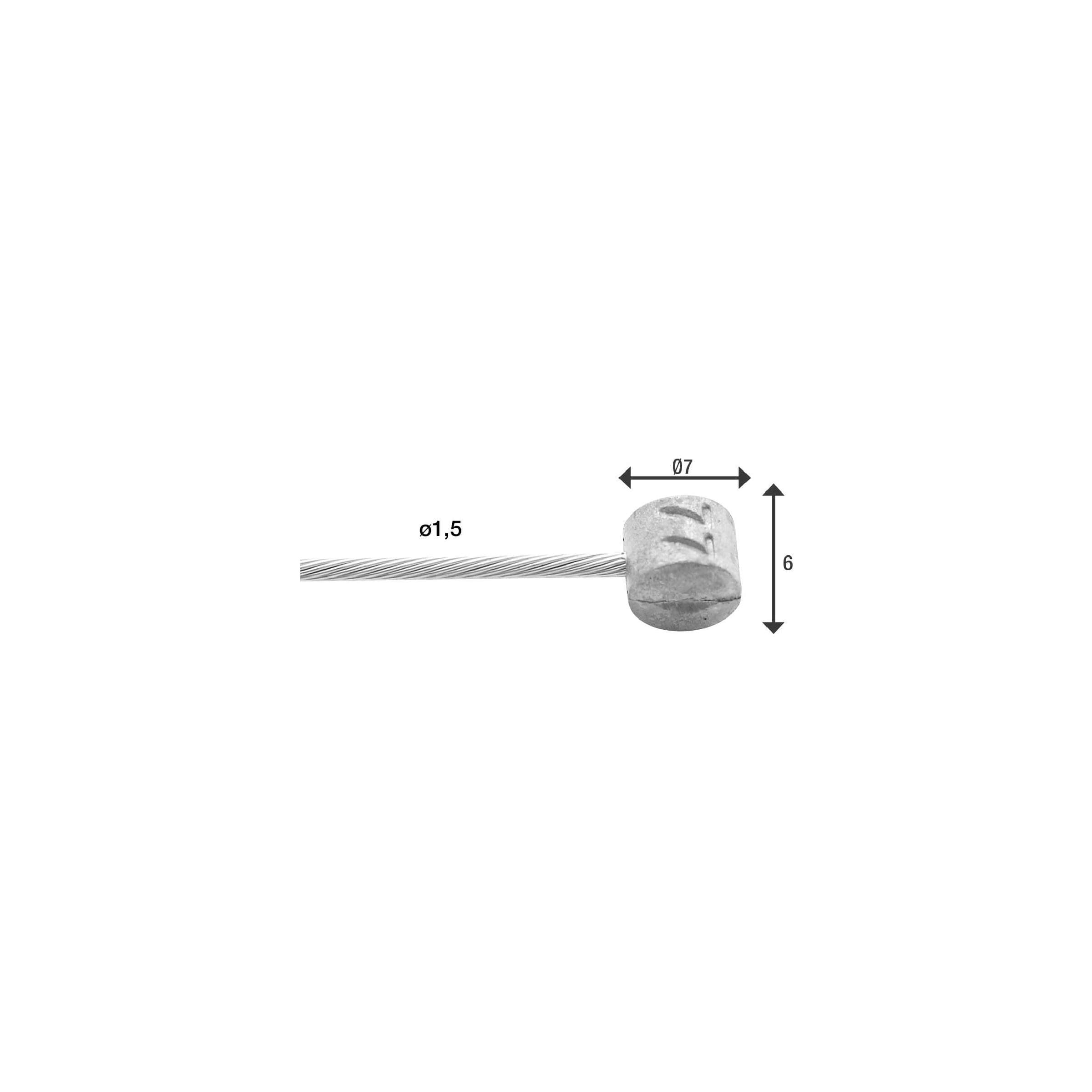 Elvedes Brake Inner Cable 2250mm T-Nipple 6427RVS-49