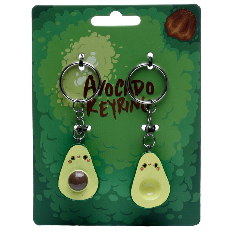 Kawaii avocadoset 2 sleutelhangers