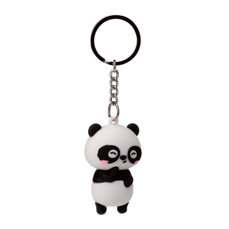 Susu de panda adoramals 3d pvc-sleutelhanger