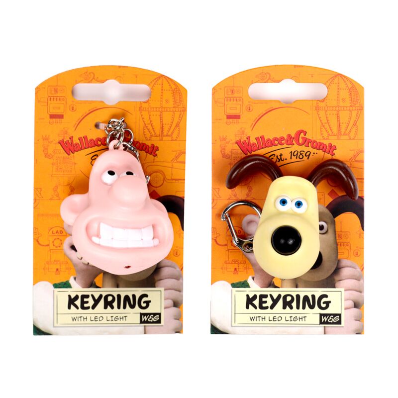 Wallace Gromit led-sleutelhanger