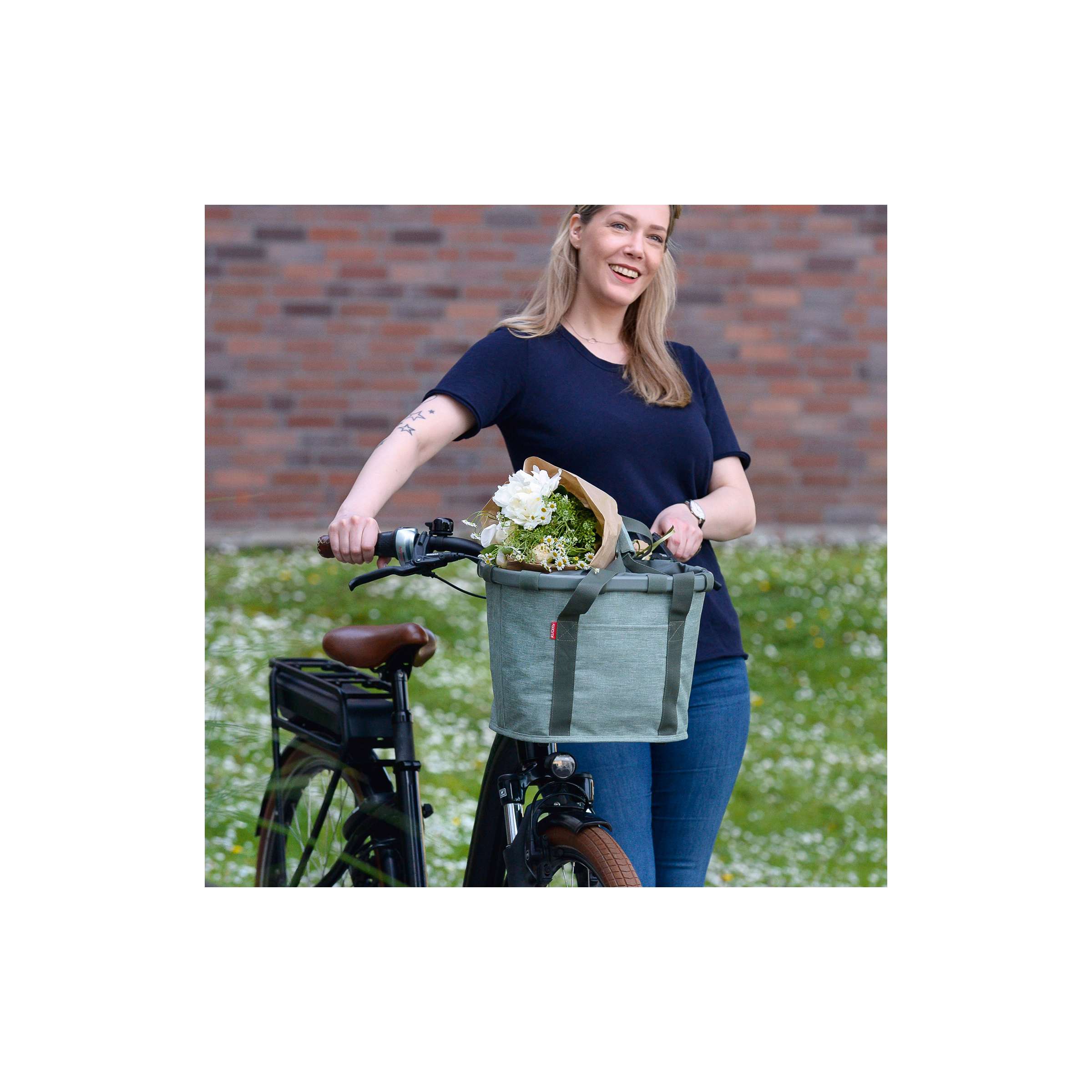 Klickfix mandtas 15l twist salie groen