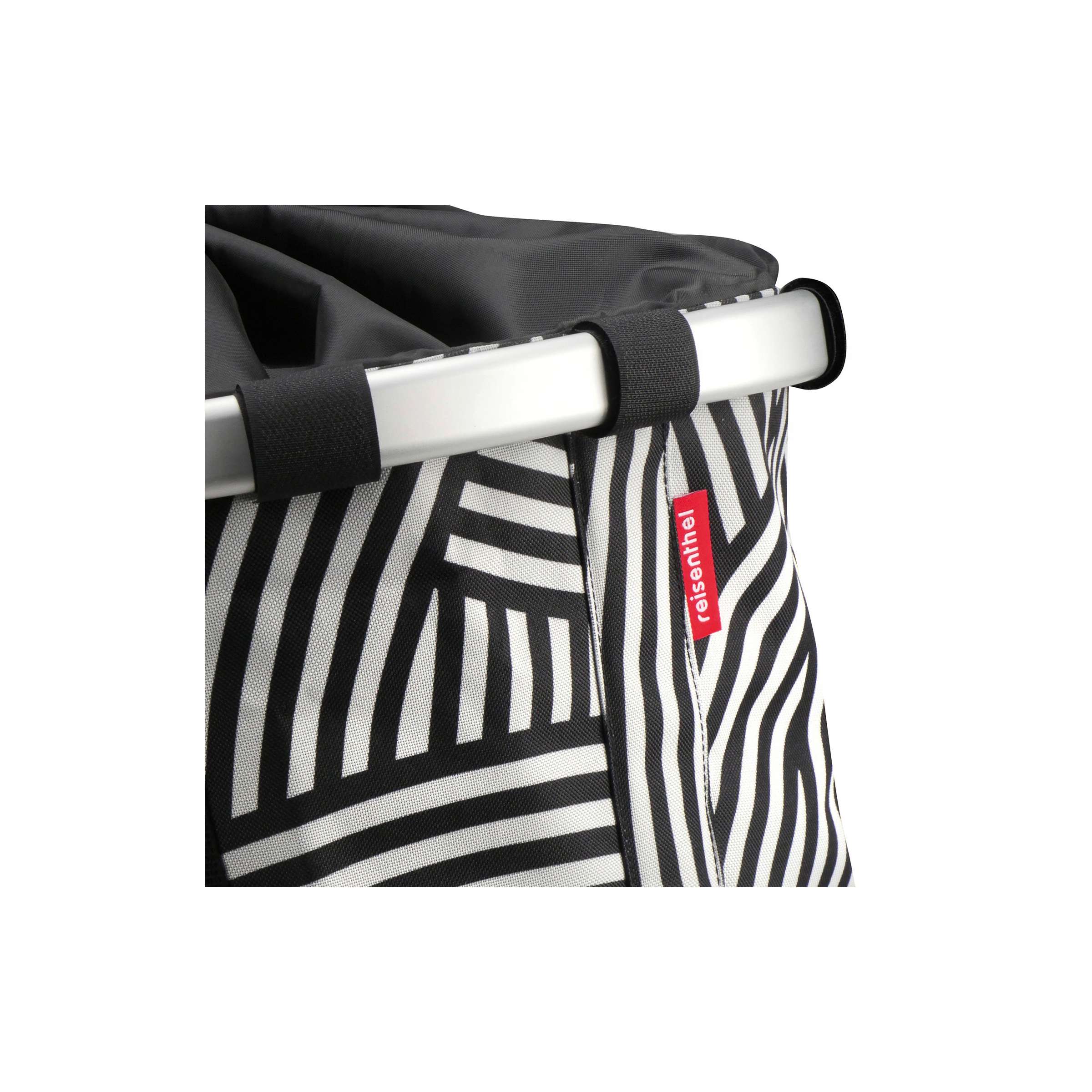 Klickfix rixen kaul shoppertas bikebasket shop.bag r k bikebasket zebra