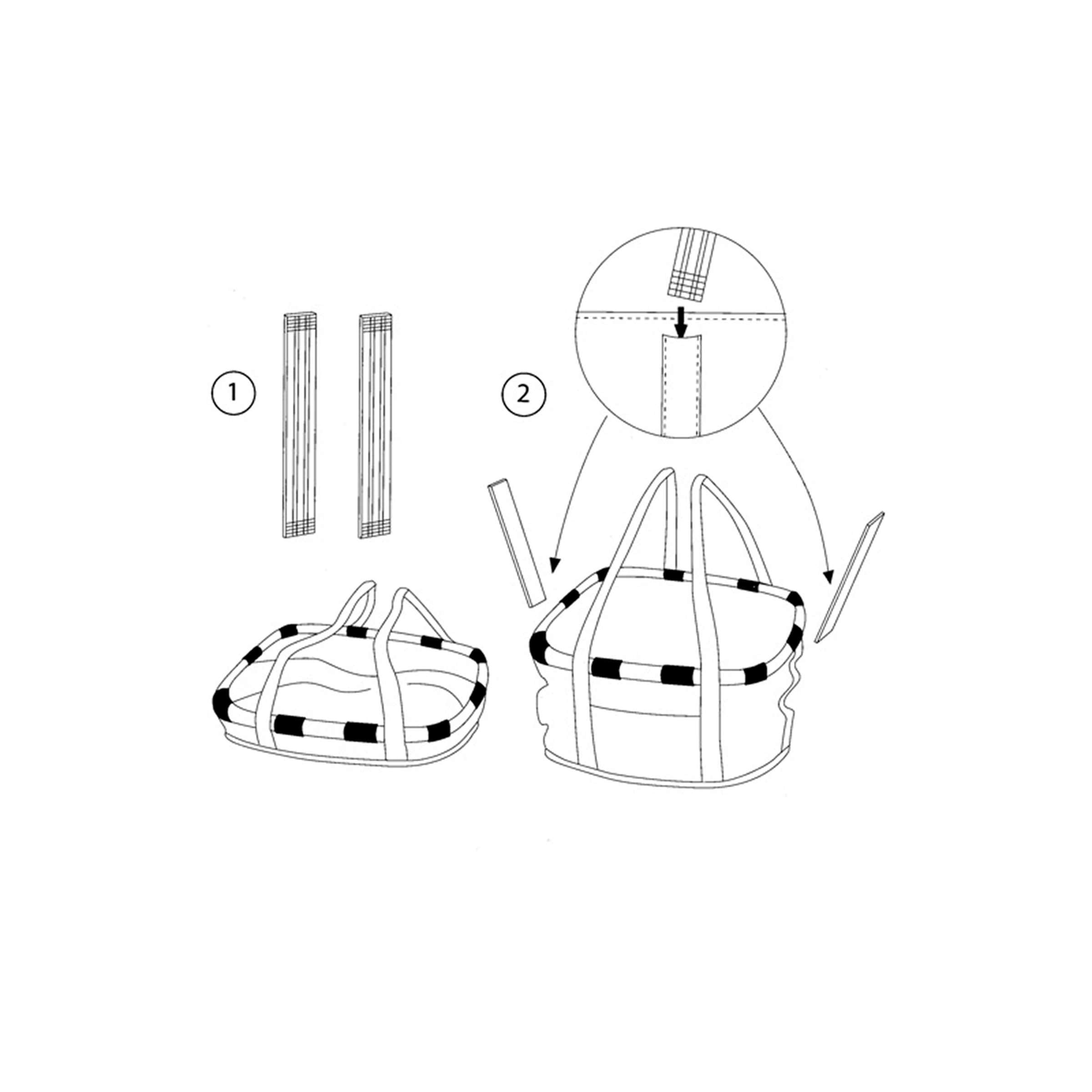 Klickfix rixen kaul shoppertas bikebasket shop.bag r k bikebasket zebra