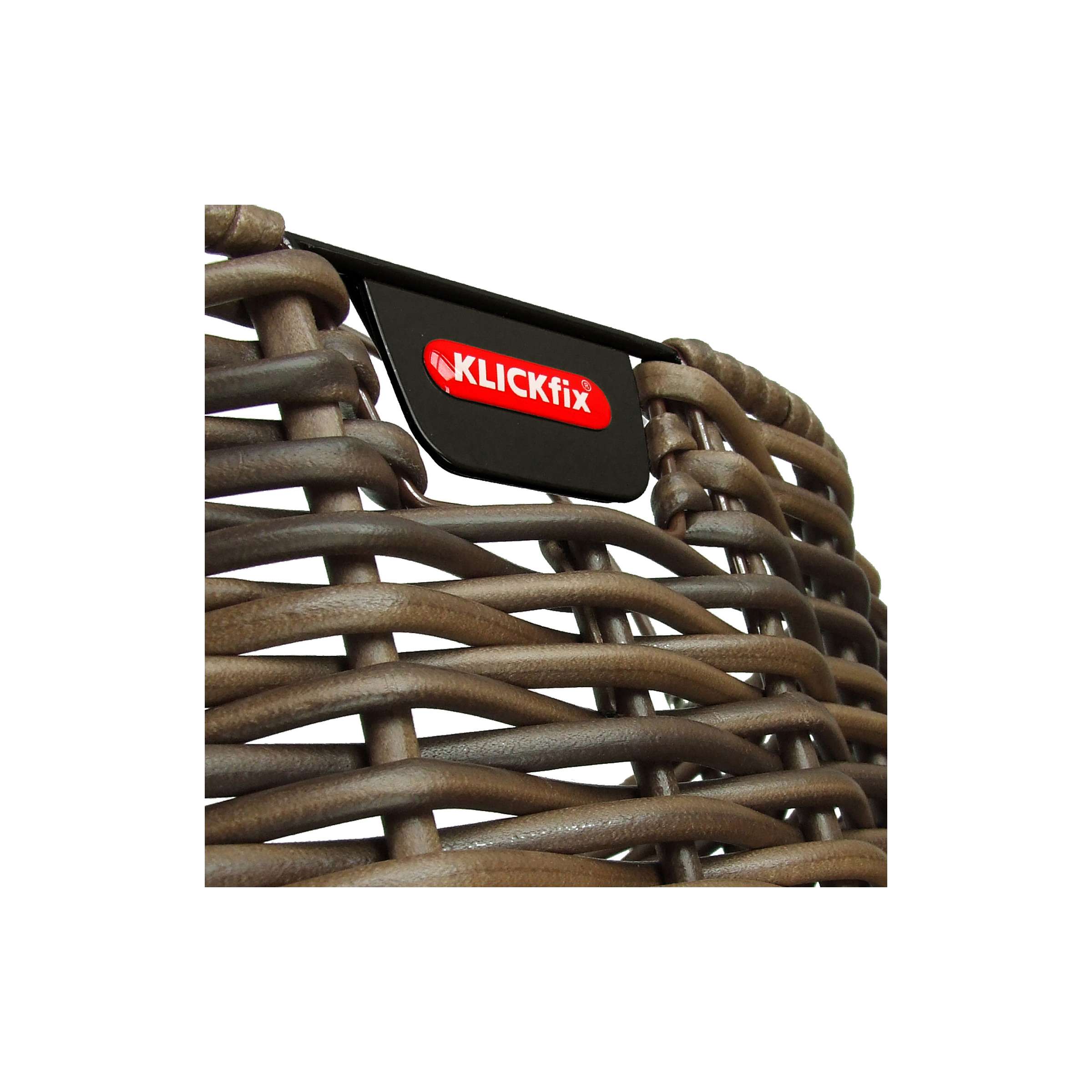 Klickfix mand structura ovaal 16l kf bruin