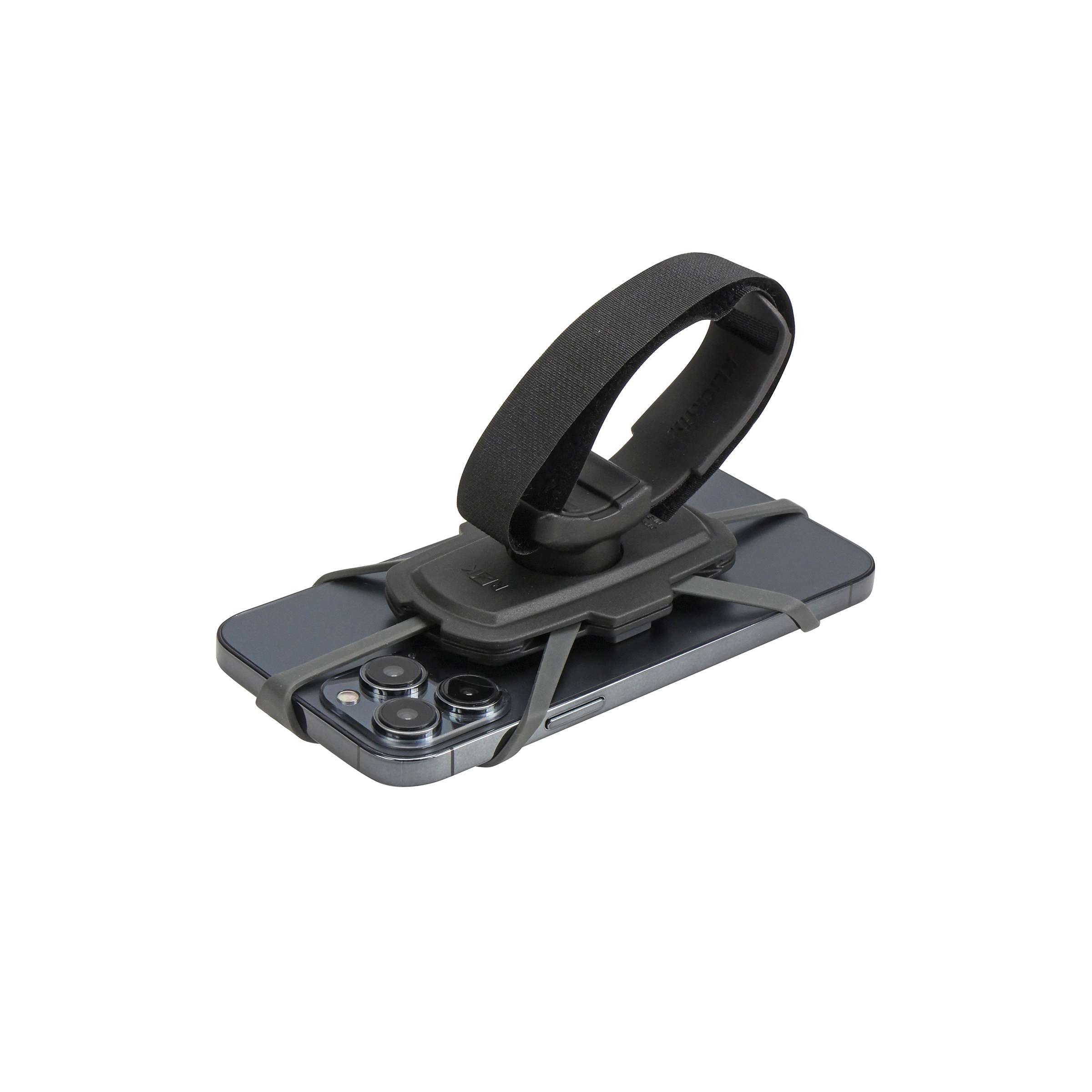 Klickfix telefoonpad lus met band 11x6x3,8cm zwart