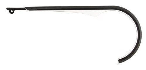 Herrmans kettingscherm slyde 38t icnl. tail piece - mat zwart