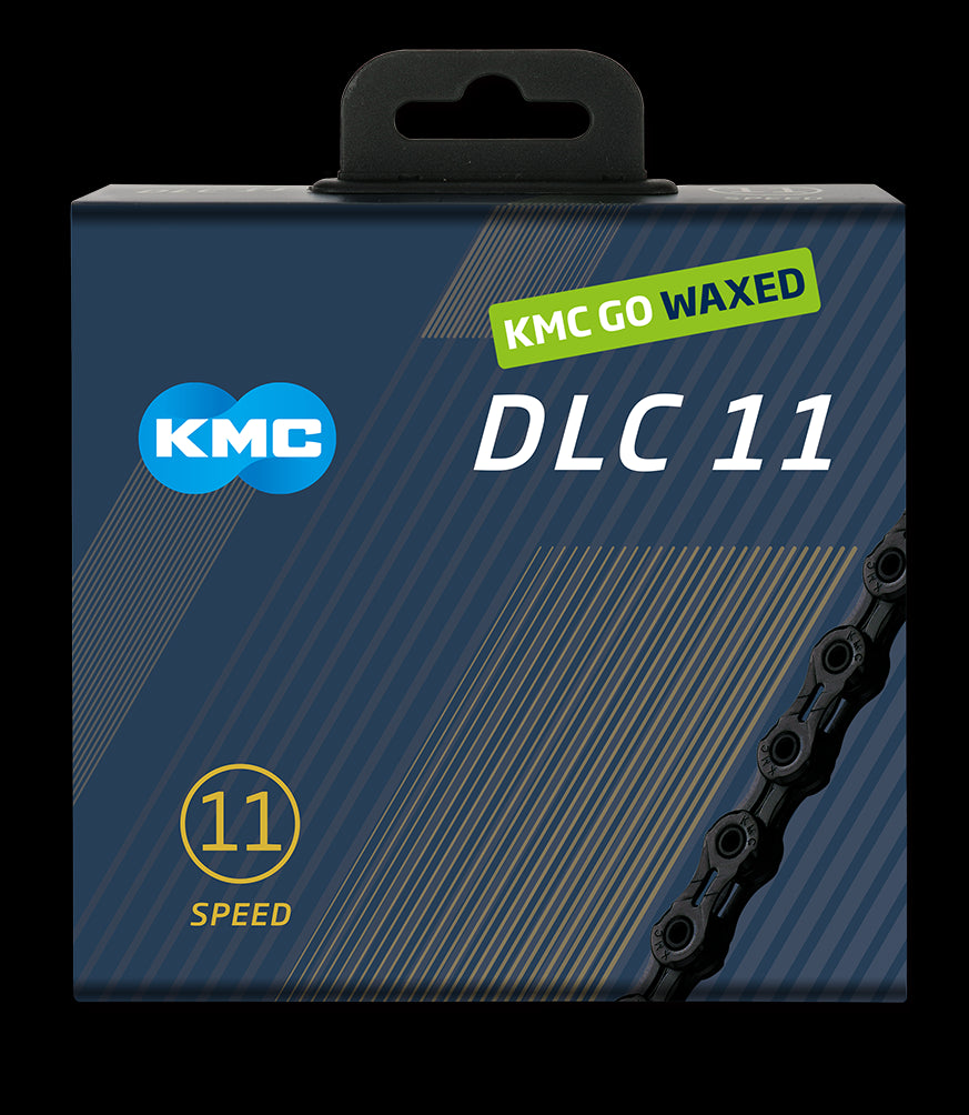 Kmc chain dlc 11 118l box waxed 11-speed black