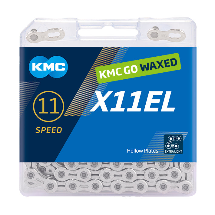 Kmc ketting x11el zilver 118s gewaxt