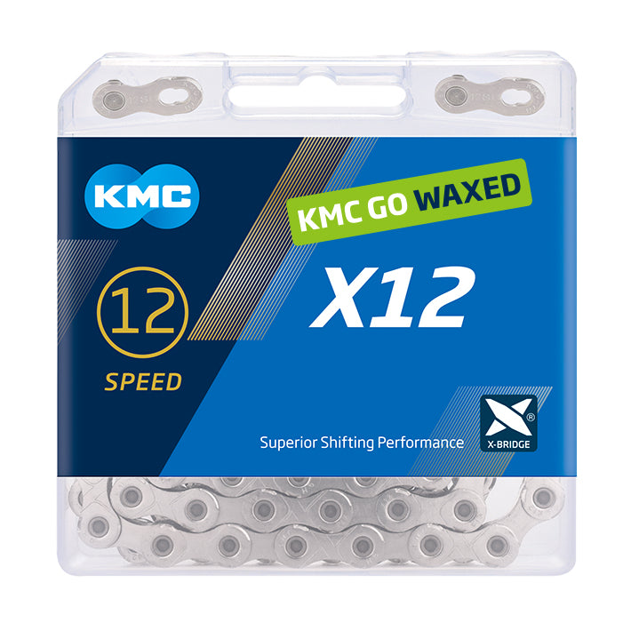 Kmc x12 waxed - silver (nickel plated)