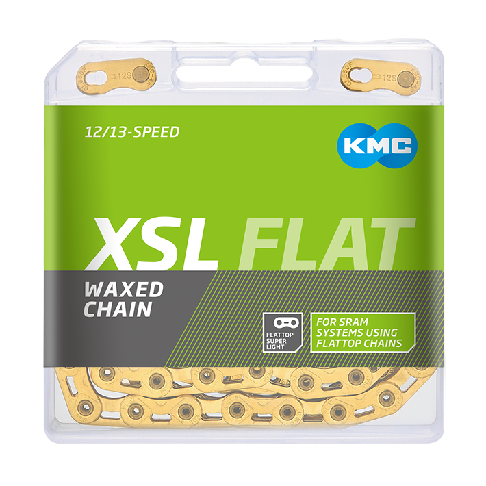 Kmc x-flat sl gold chain 12 13 fach 126gl waxed