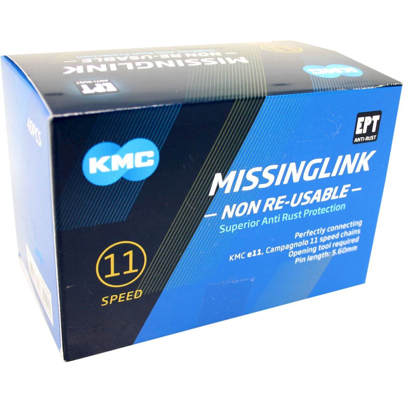 KMC Maillon de connexion MissingLink 11NR EPT argent 5.65mm 11v(40)