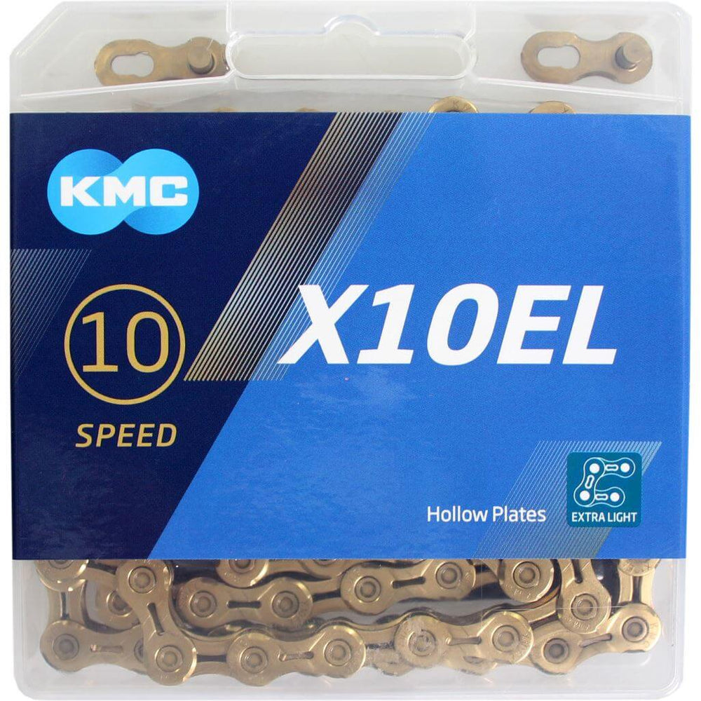Chaîne KMC 1 2-11 128 114 10V X10EL Titane Or