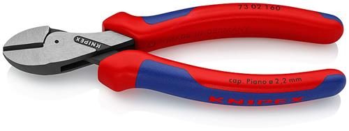 Knipex x-cut compacte zijsnijtang 73 02 160 kniptang (snijkant met facet, doorstoken scharnier)