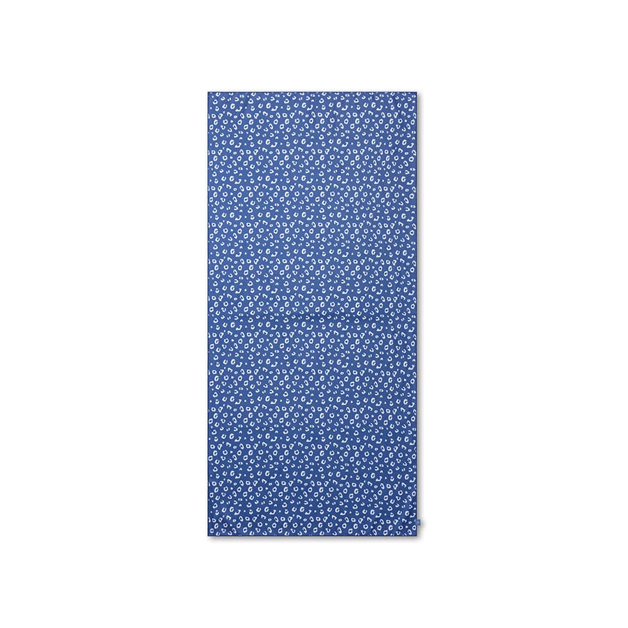 Luipaard | blauwe microvezeldoek 180 x 90 cm