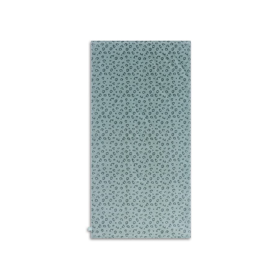 Luipaard | groene katoenen handdoek 135 x 65 cm