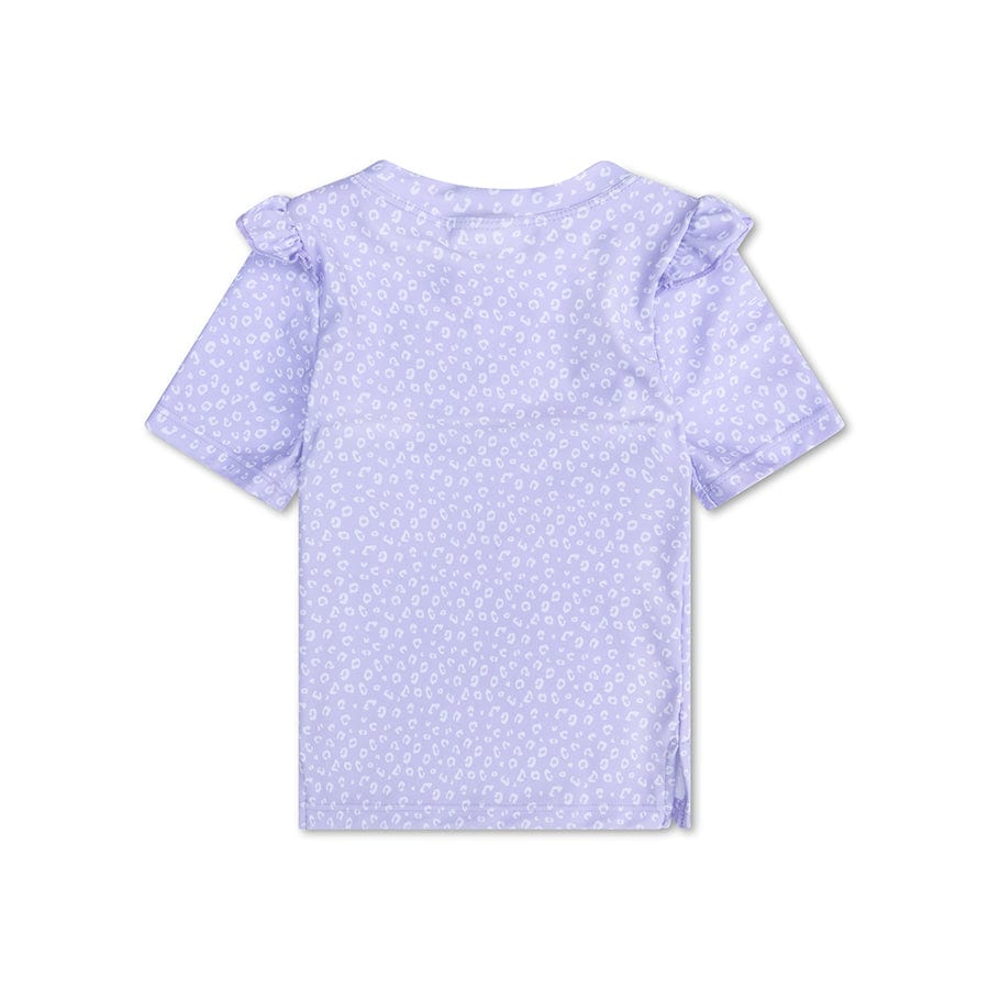 Luipaard | lila uv zwemshirt met korte mouwen