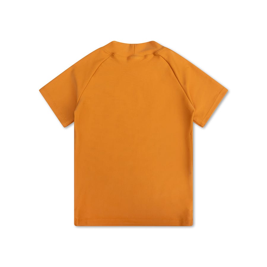 Zeester | oranje uv-zwemshirt met korte mouwen