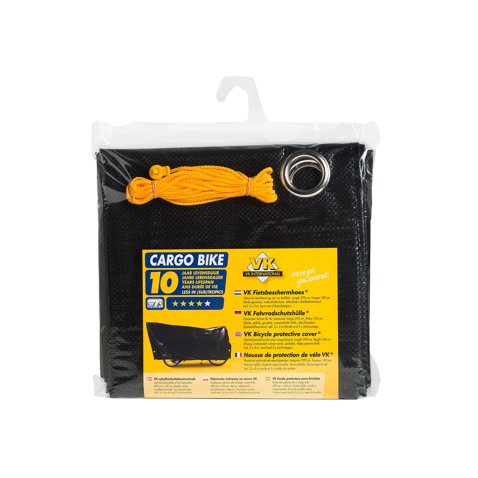 VK Bakfiets schoffels - 295cm - zwart