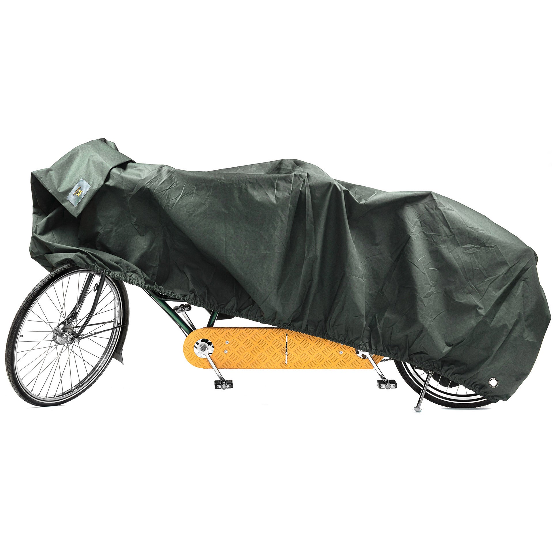 Vk fietsbeschermhoes (85) re-cover tandem bosgroen