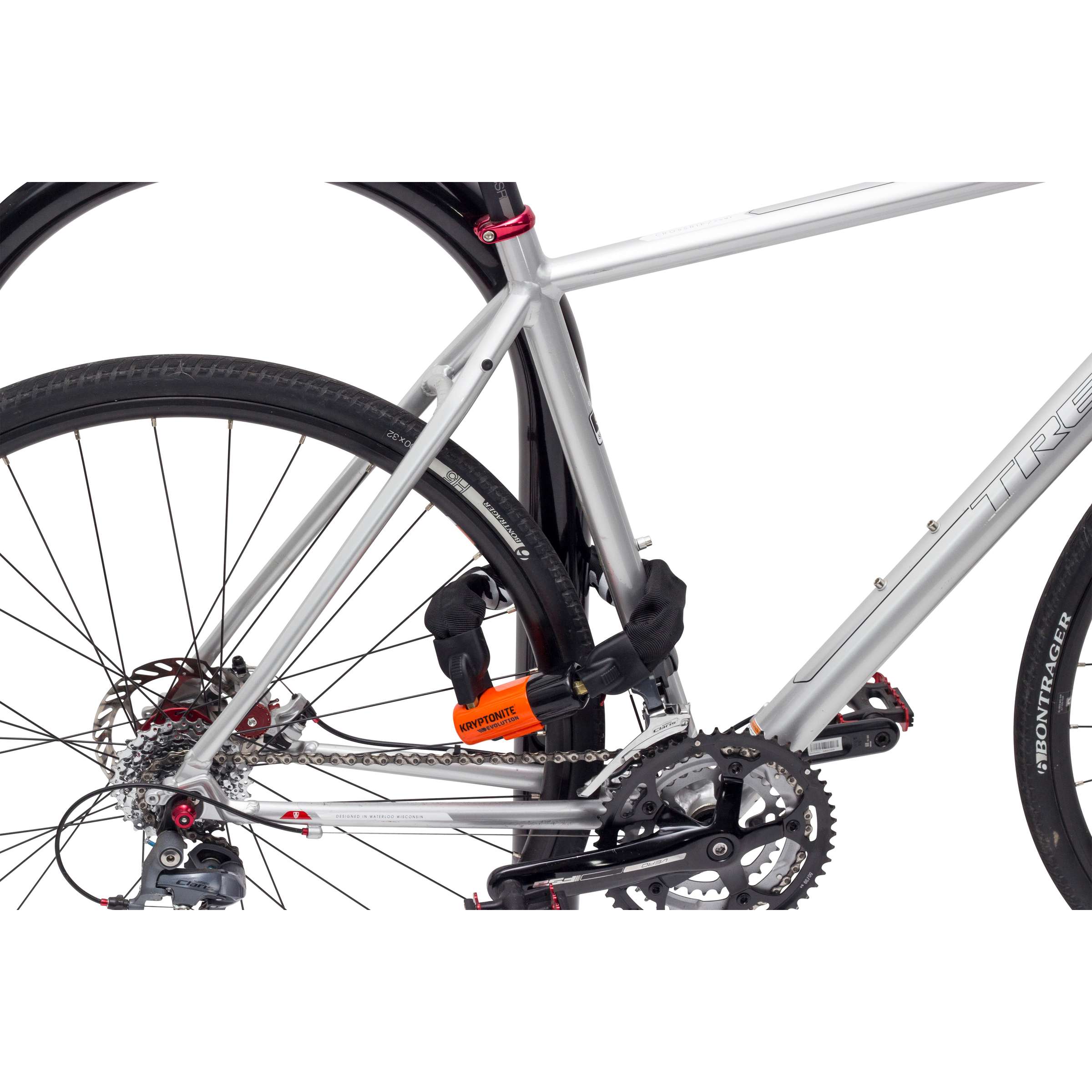 Kryptonite evolution 1055 mini kettingslot – art-3 kettingslot fiets en scooter – 55 cm – staal – zwart