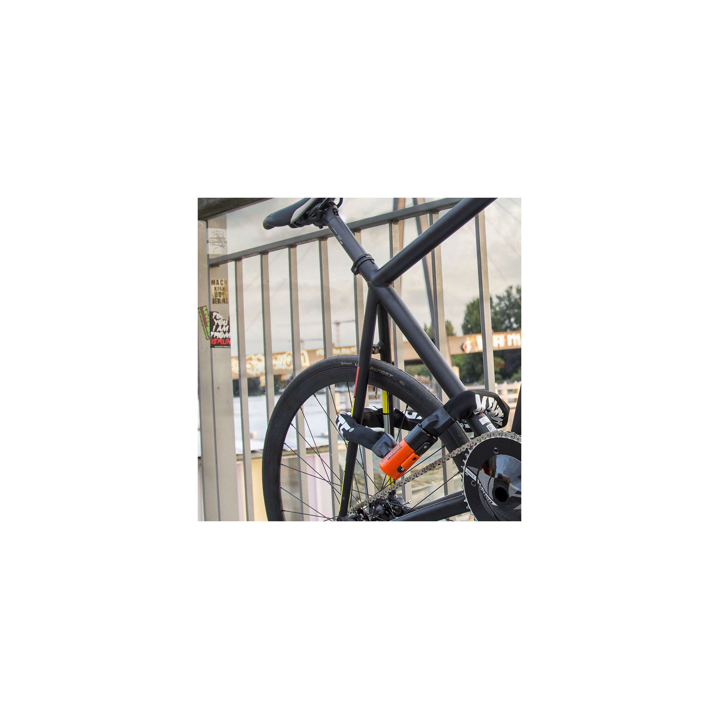 Kryptonite evolution – art-3 kettingslot voor fiets en motor – extra lang - 160 cm lang