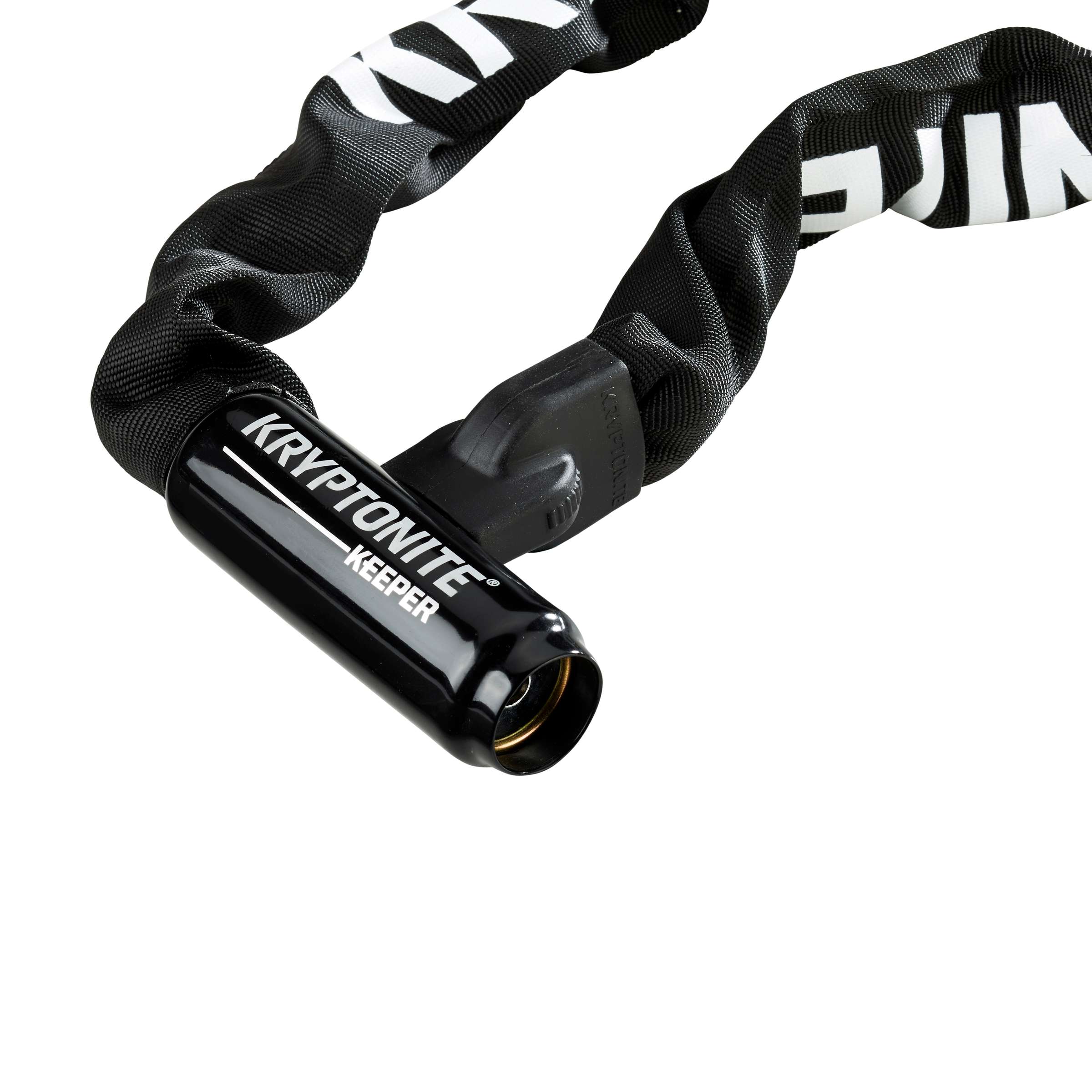 Kryptonite keeper 785-ketting met geïntegreerd slot – kettingslot fiets – fietsslot met ketting voor elektrische fiets – 85 cm – staal – zwart