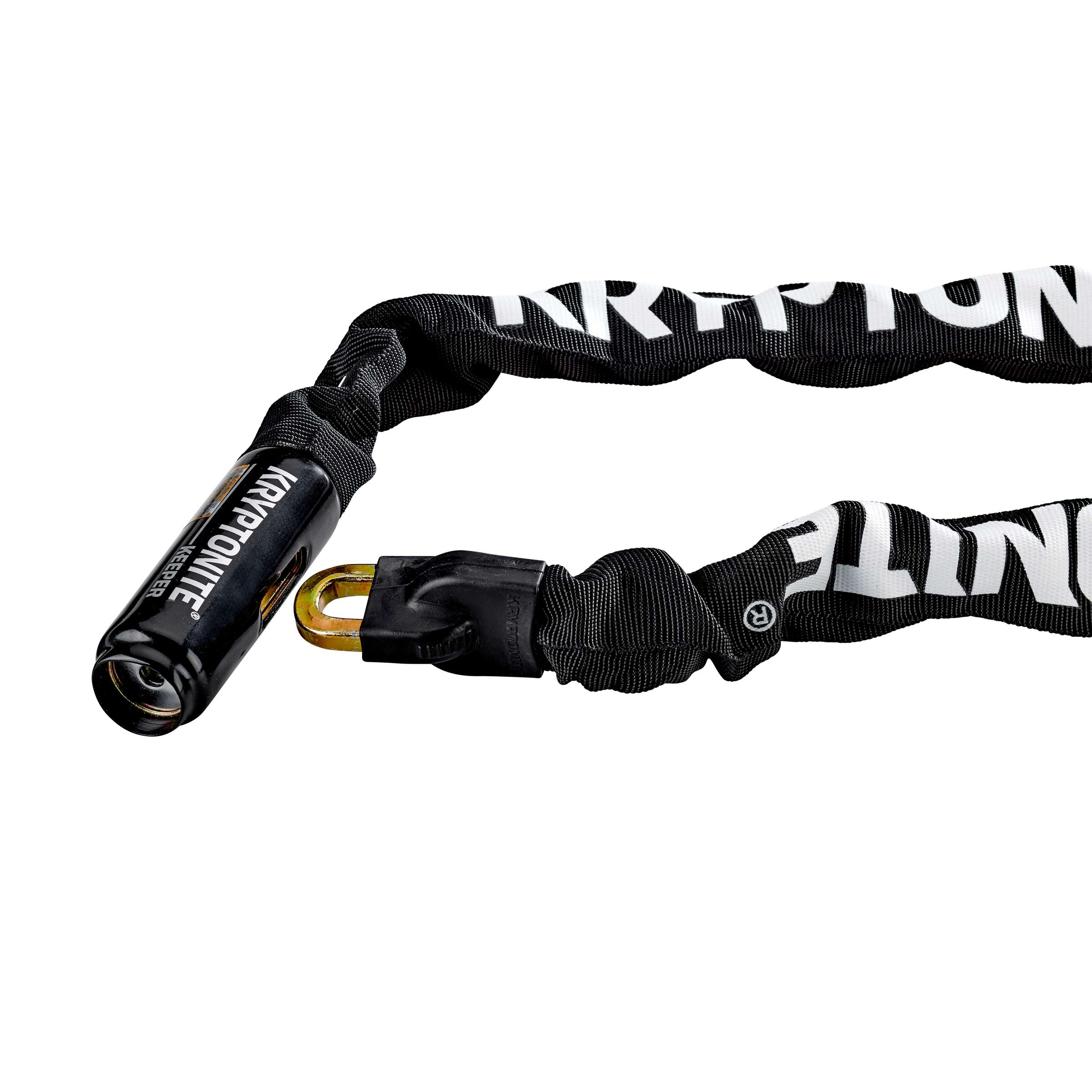 Kryptonite keeper 785-ketting met geïntegreerd slot – kettingslot fiets – fietsslot met ketting voor elektrische fiets – 85 cm – staal – zwart