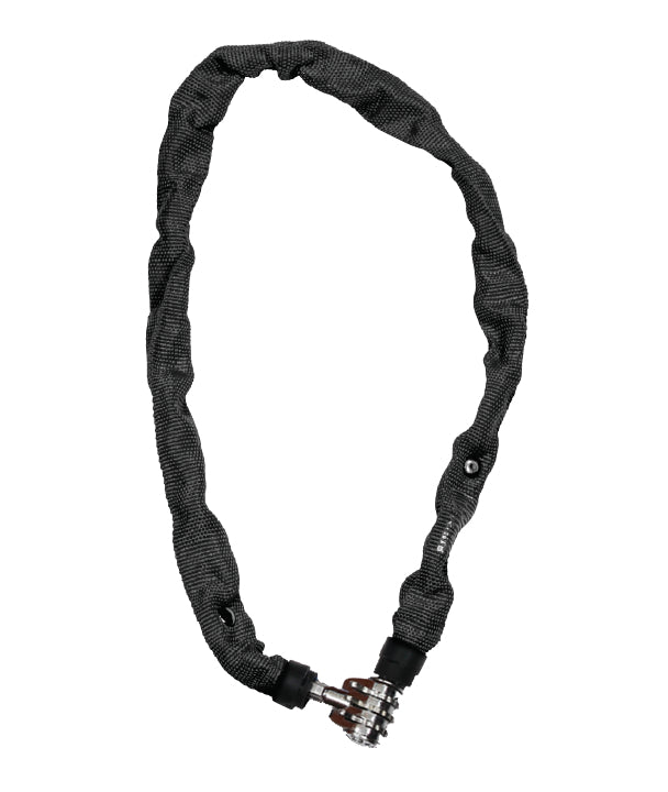 Kryptonite keeper 465 cijferslot - ketting met geïntegreerd combinatieslot – kettingslot fiets – fietsslot elektrische fiets – 65 cm – staal – zwart