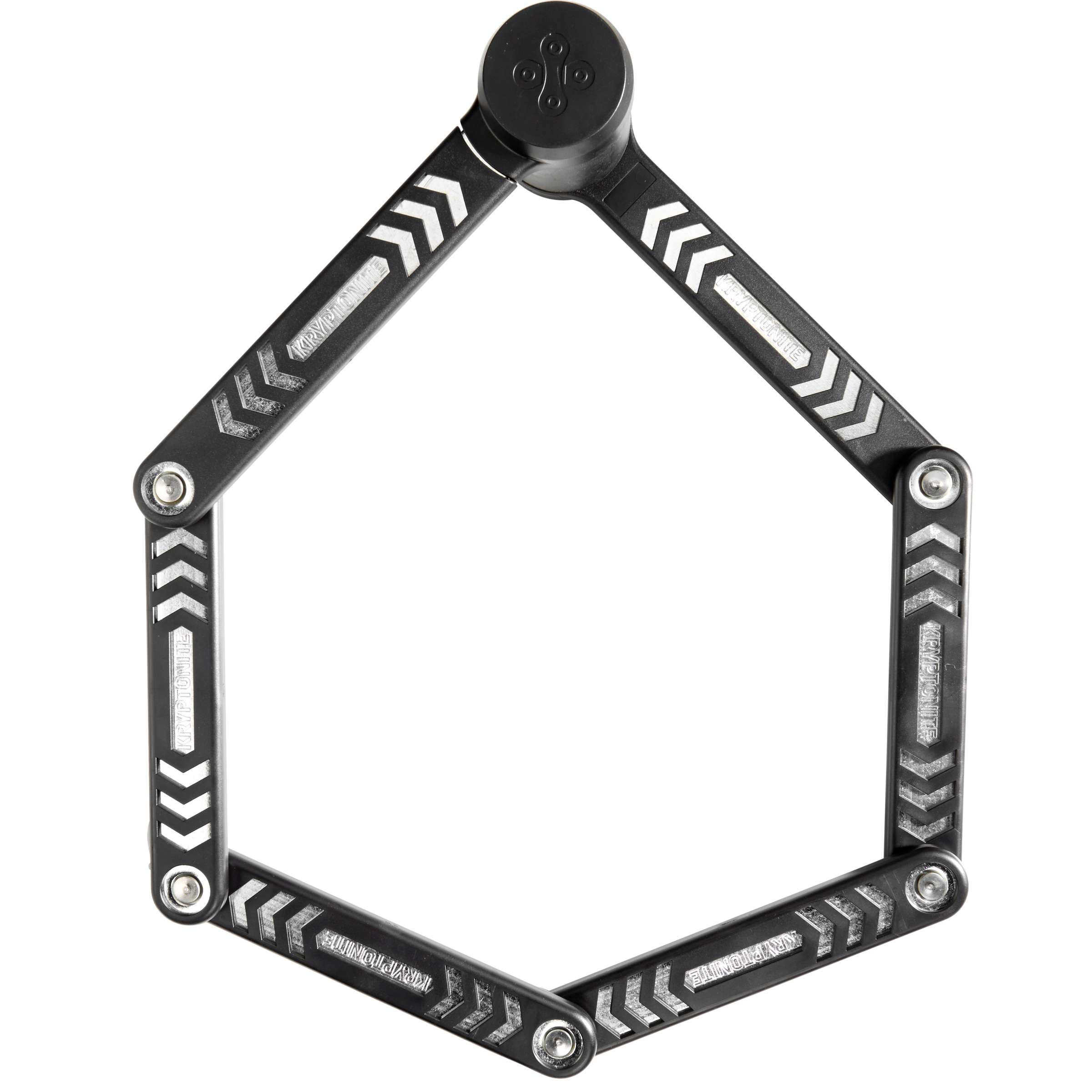 Kryptonite vouwslot met houder kryptolok 85 cm staal zwart