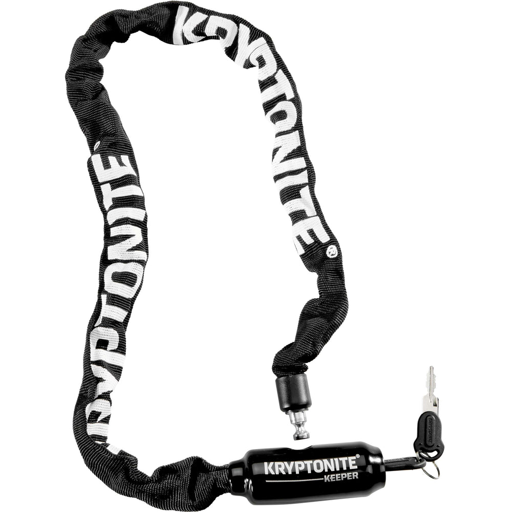 Kryptonite keeper 585-ketting met geïntegreerd slot – kettingslot fiets – fietsslot met ketting elektrische fiets – 85 cm – staal – zwart