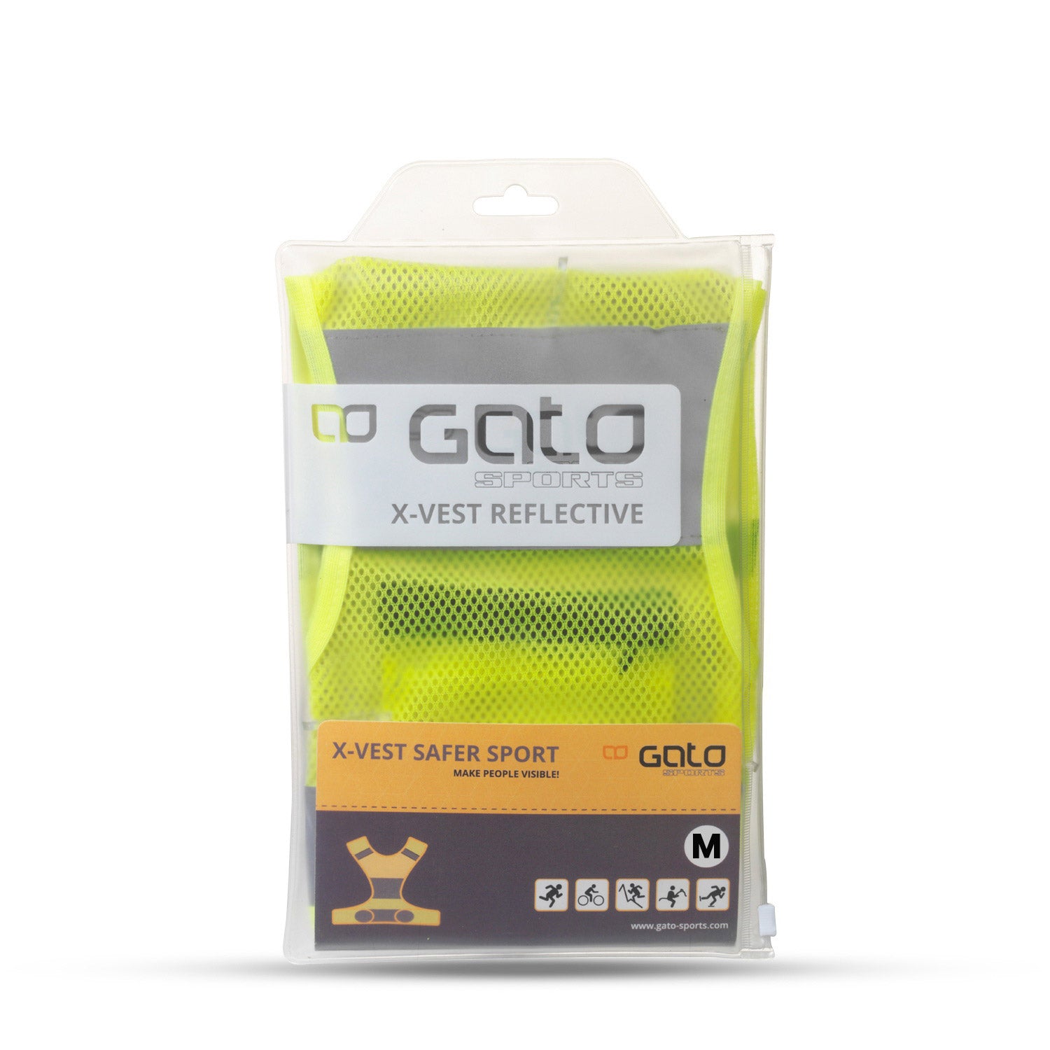 Gato X vest reflecterend neongeel maat M