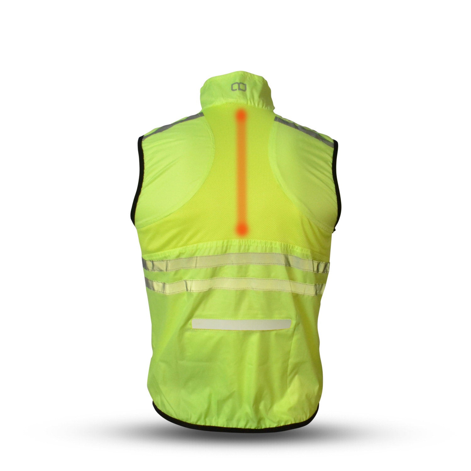 Gato Windbreaker mesh vest usb led neongeel maat XS