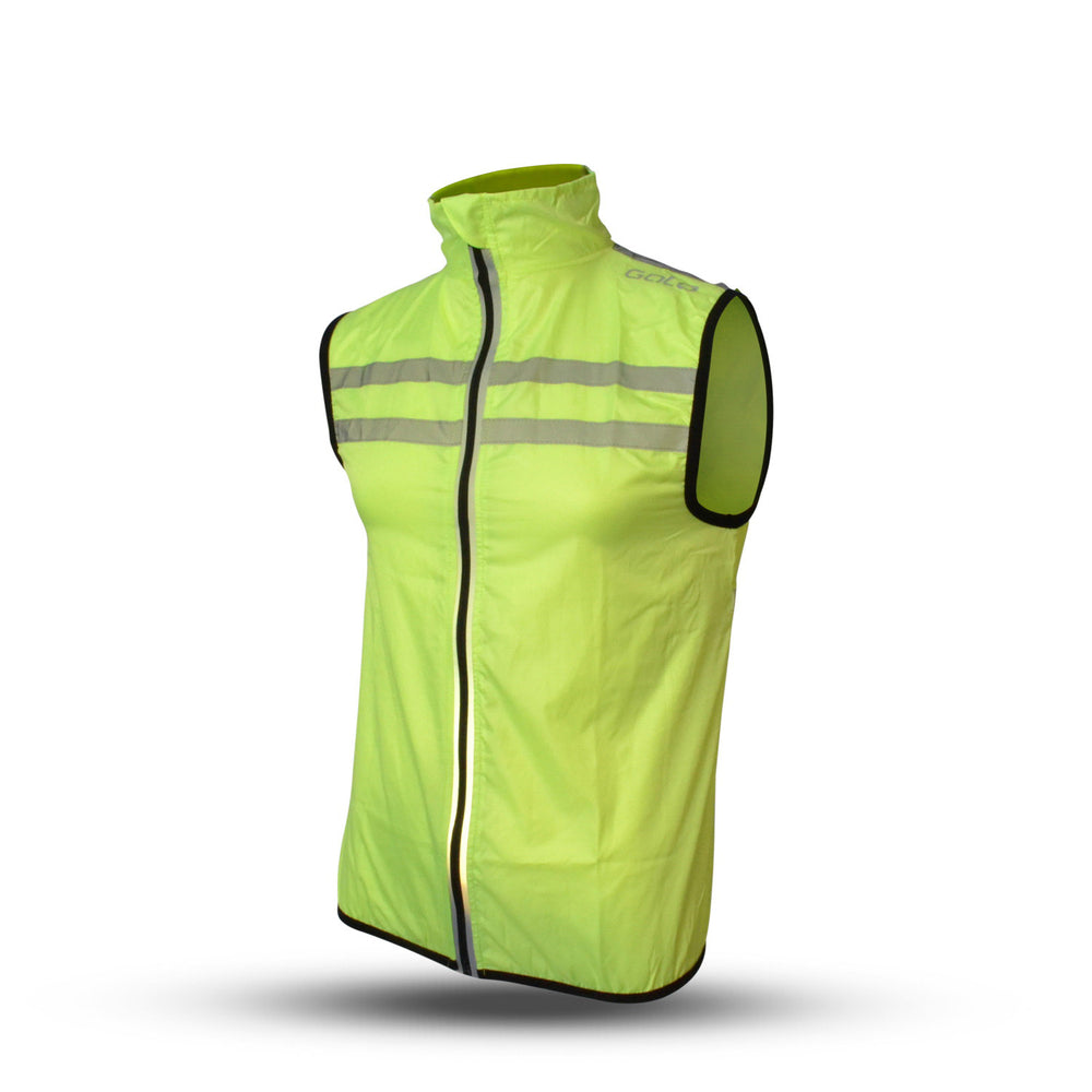 Gato Windbreaker mesh vest usb led neon geel maat S