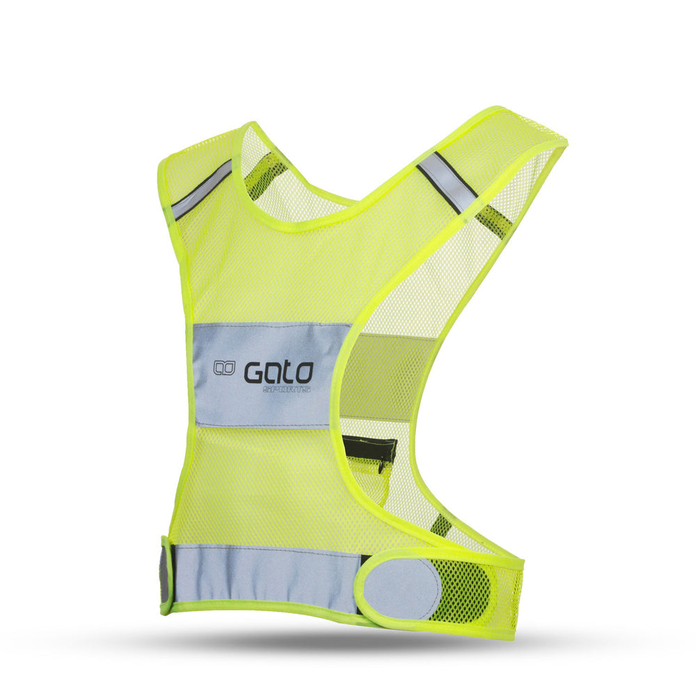 Gato Kids x-vest veiliger neongeel klein