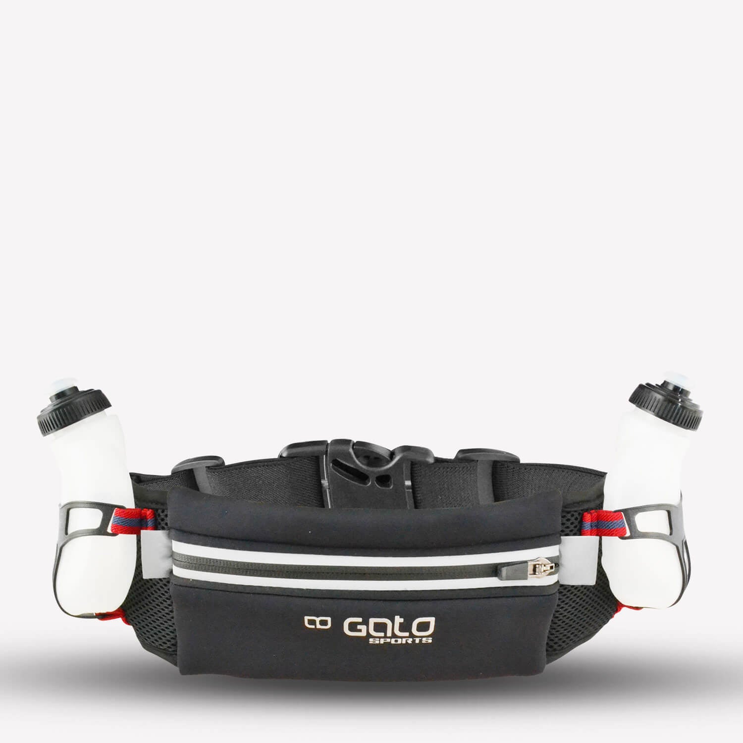 Outwet Gato 2 Flask Belt Hydration zwart één maat