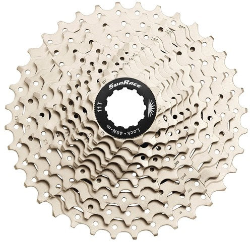 Cassette SunRace 10V 11-36 CSMS1 argent métallisé