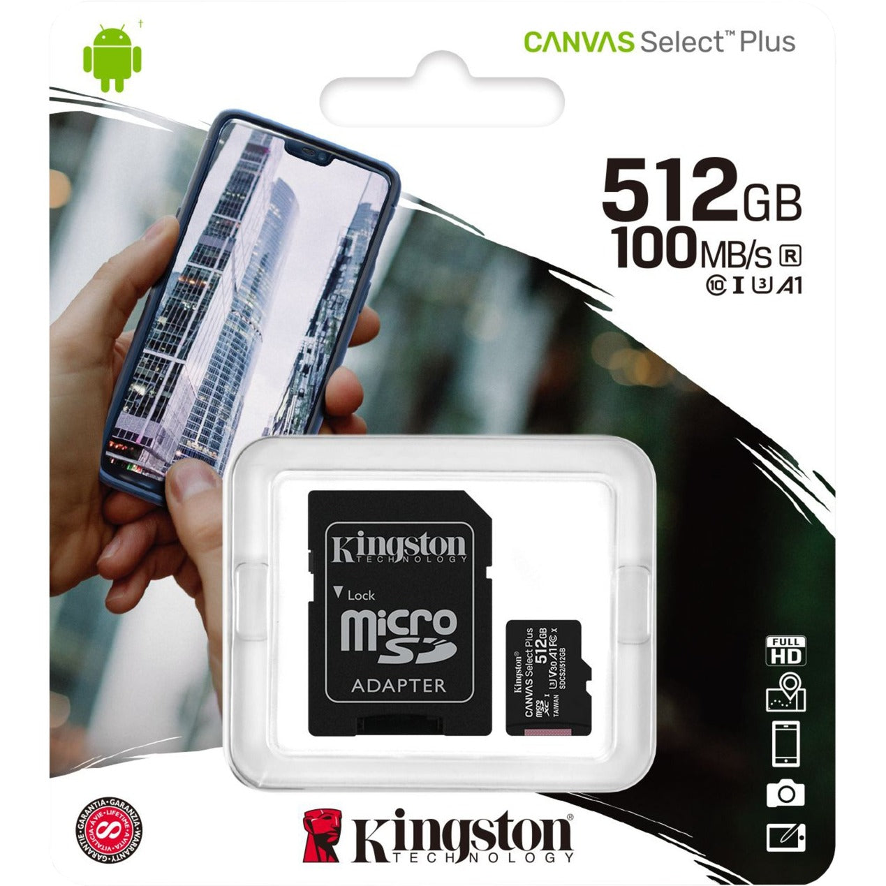 Kingston Kingston Canvas Select Plus microSD Card 512 GB