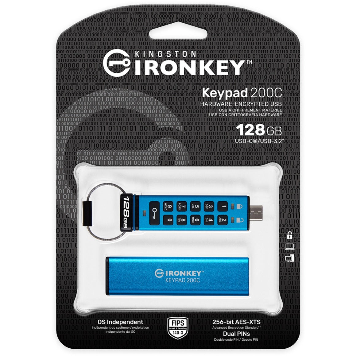 Kingston Kingston IronKey-toetsenbord 200 128 GB