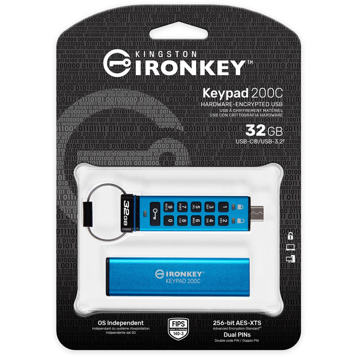 Kingston IronKey-toetsenbord 200 32 GB