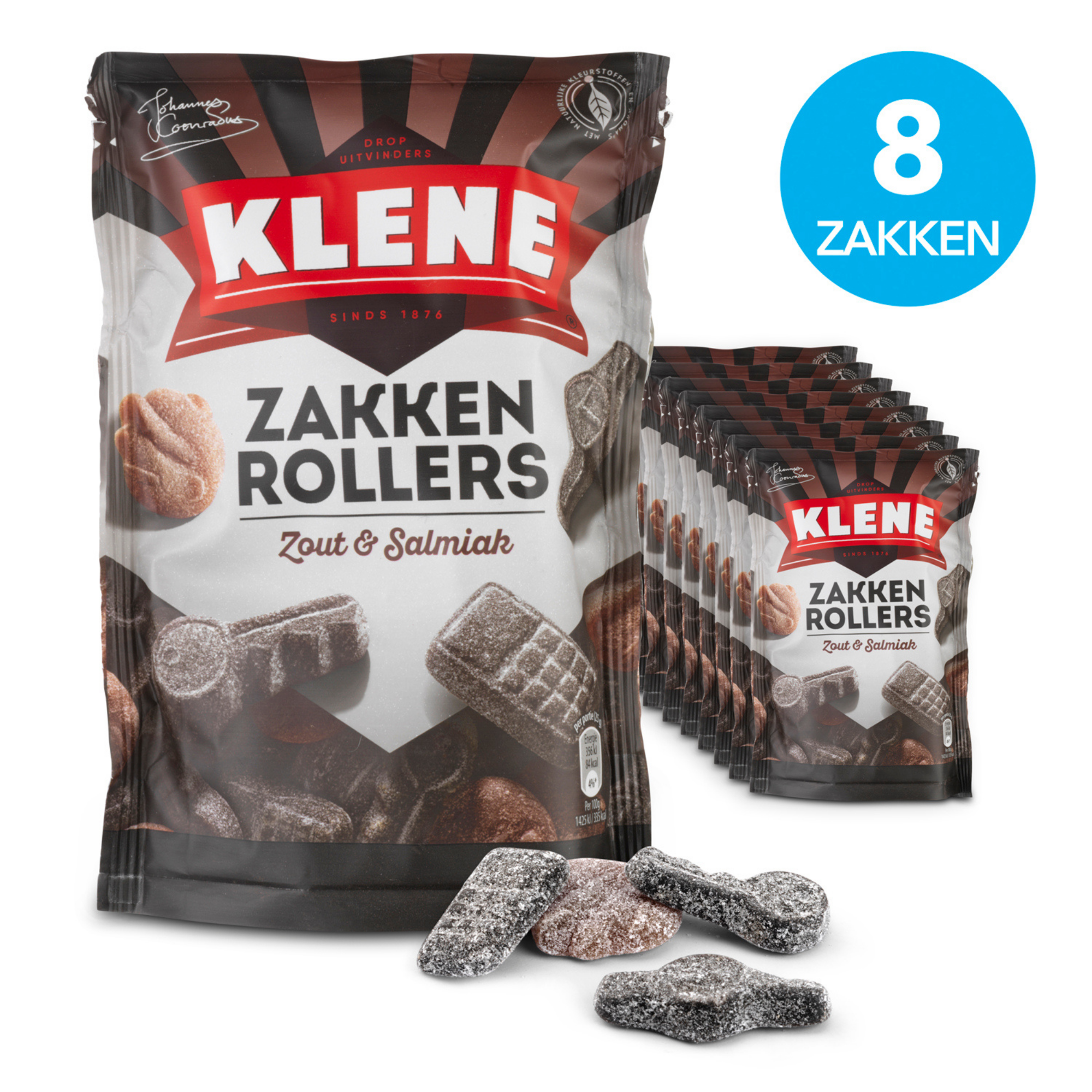 Klene zakkenrollers (8x 210gr)