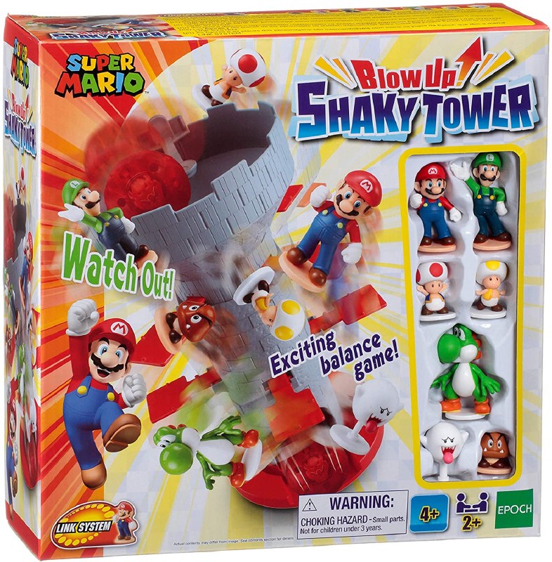 Epoch Super Mario Blow Up! Shaky Tower - kinderspel