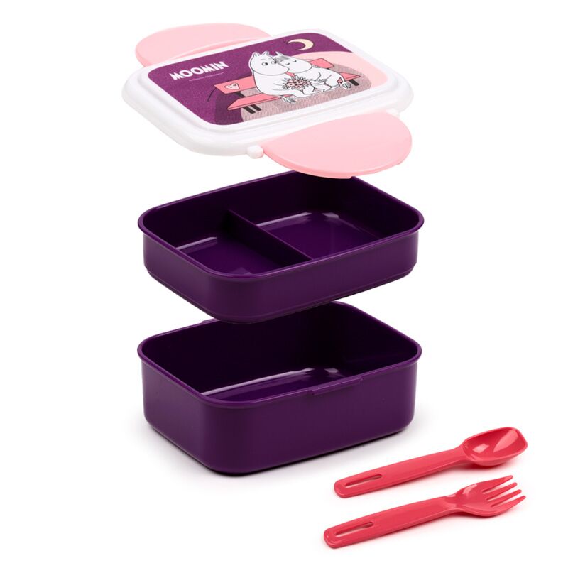 Moomin clip bentobox lunchtrommel met bestek