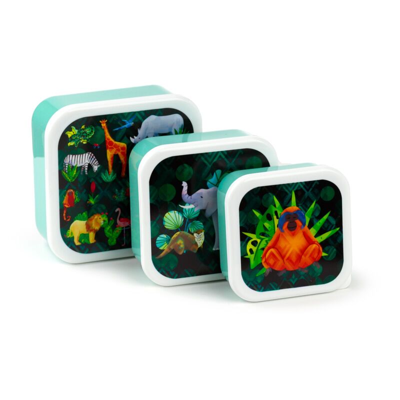 Set 3 lunchbox ml xl - dierenrijk