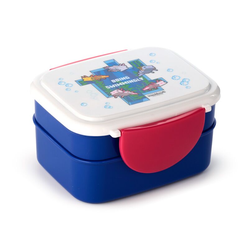 Union minecraft axolotl clip bento box lunchtrommel bestek