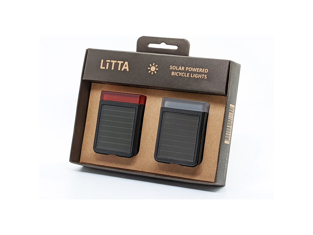 LITTA verlichtingsset zonne-energie zwart